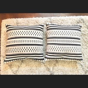 Set of 2 Magnolia Home x Loloi Patterned Pillows!